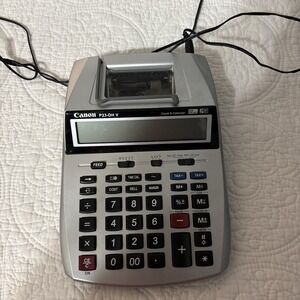 Canon‎ P23-DHV Printing Calculator Battery or AC Adapter Powered. Tested